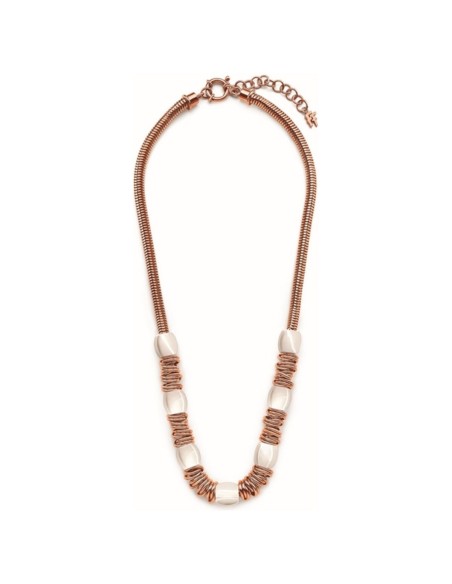 Ladies' Necklace Folli Follie 3N14T050RW_Acero Rosado 45 cm