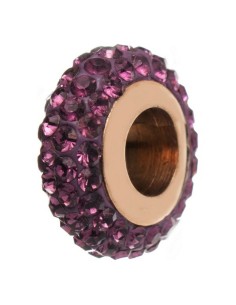 Ladies' Beads Folli Follie 3P0T024RV Purple 1,5 cm 2