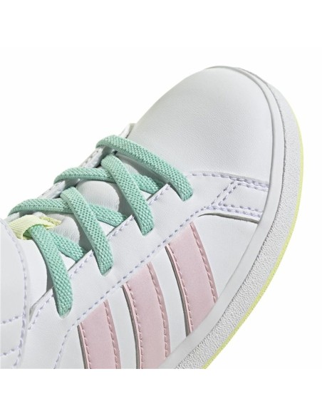 Children’s Casual Trainers Adidas Grand Court Mid White