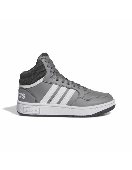 Sports Shoes for Kids Adidas Hoops 3.0 Mid Grey