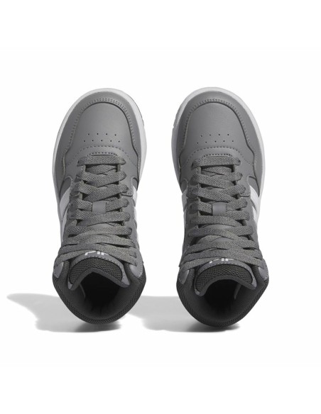 Sports Shoes for Kids Adidas Hoops 3.0 Mid Grey