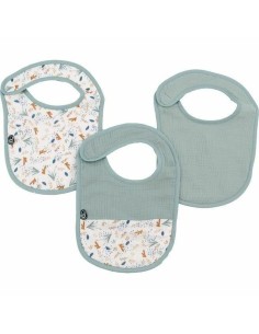 Bib Domiva Celeste Cotton 3 Pieces (3 Units)