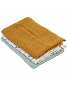 Muslin Domiva Brown Resistant 3 Pieces (3 Units)