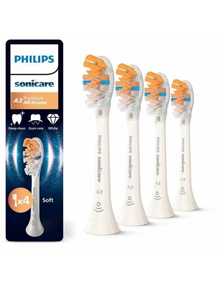 Replacement Head Philips White 4 Units