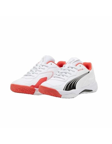 Sports Shoes for Kids Puma NOVA mash White Black
