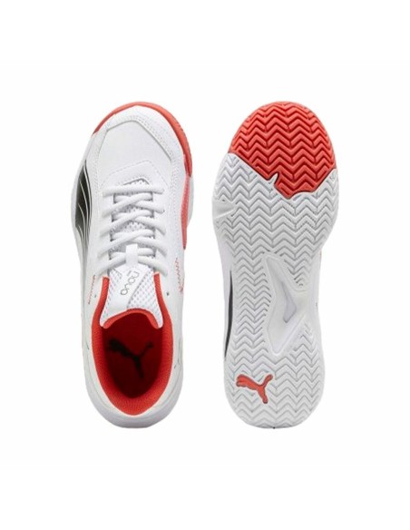 Sports Shoes for Kids Puma NOVA mash White Black