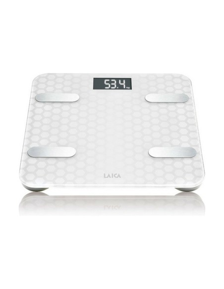 Digital Bathroom Scales LAICA White Silver
