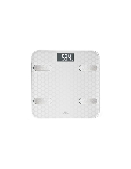 Digital Bathroom Scales LAICA White Silver