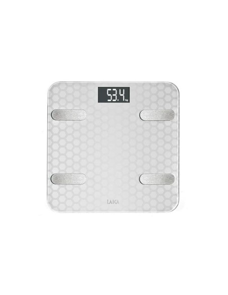 Digital Bathroom Scales LAICA White Silver
