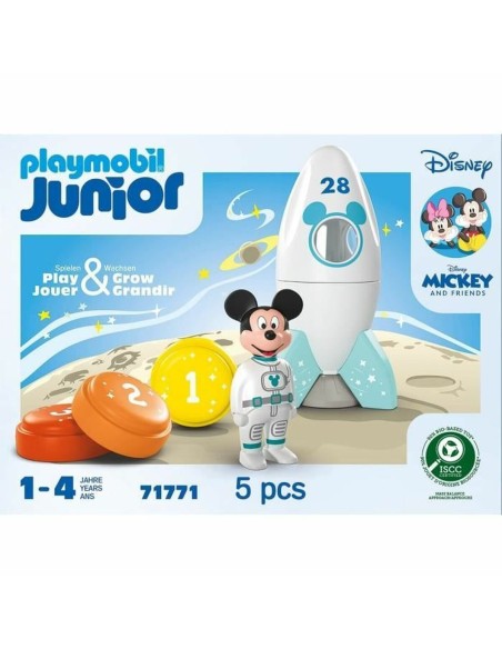 Playset Playmobil Junior 71771 Mickey astronaut Disney 5 Pieces