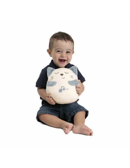 Soft toy with sounds Chicco Cat White