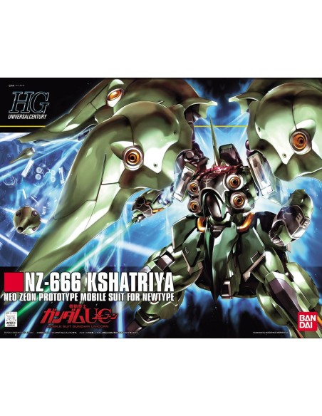 Action Figure Bandai HGUC Kshatriya Hguc Kshatriya 1 Piece