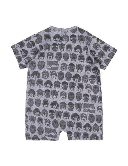 Baby's Short-sleeved Romper Suit Marvel Grey