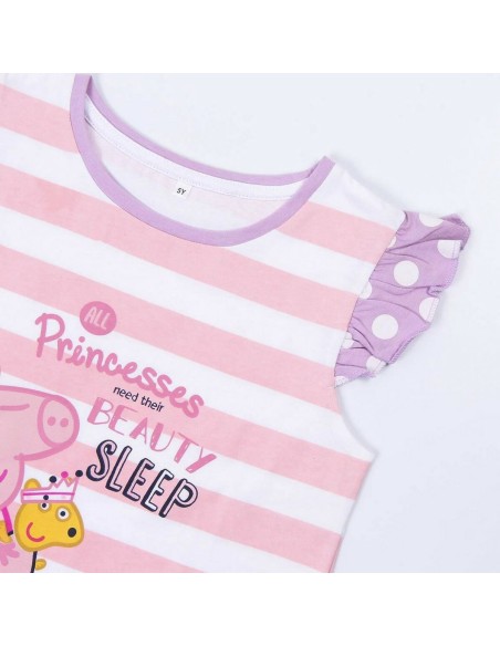 Summer Pyjama Peppa Pig Pink Purple