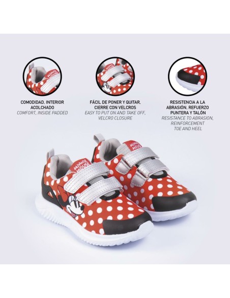 Sports Shoes for Kids Minnie Mouse Red