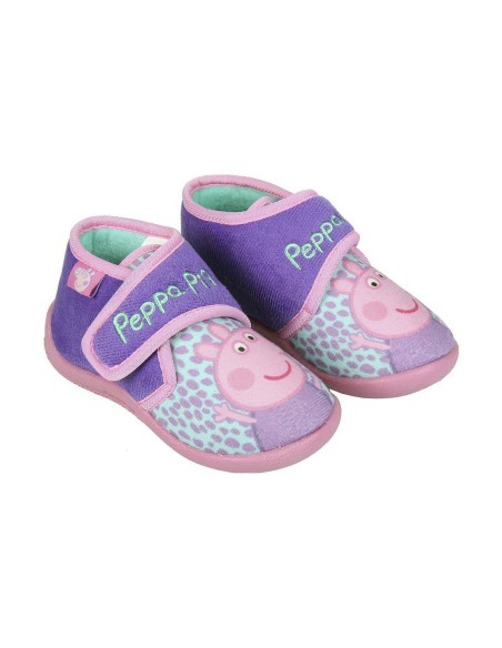 3D House Slippers Peppa Pig Pink Purple