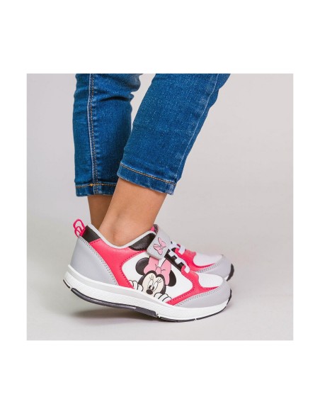 Sports Shoes for Kids Minnie Mouse Grey Pink