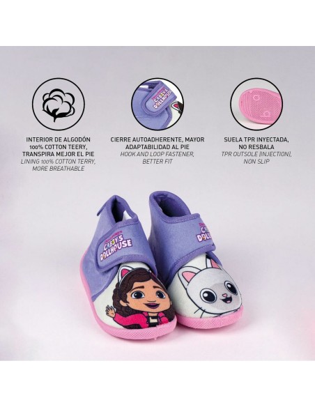 House Slippers Gabby's Dollhouse Lilac