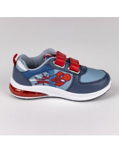 LED Trainers Spider-Man Velcro Blue 2