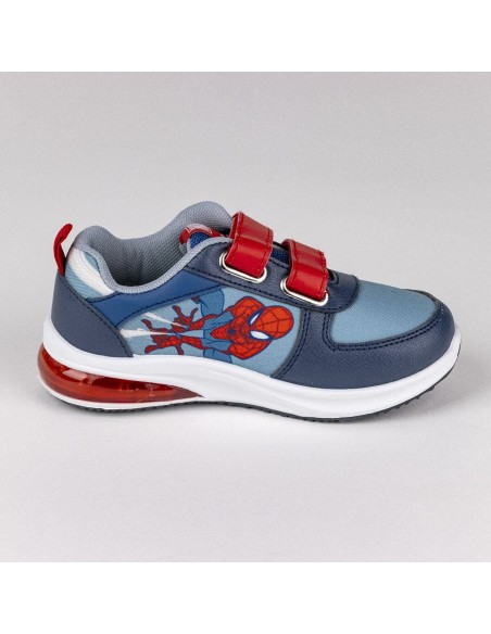 LED Trainers Spider-Man Velcro Blue