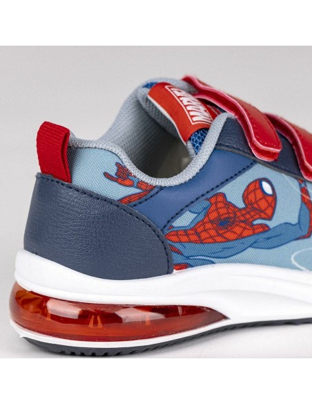 LED Trainers Spider-Man Velcro Blue