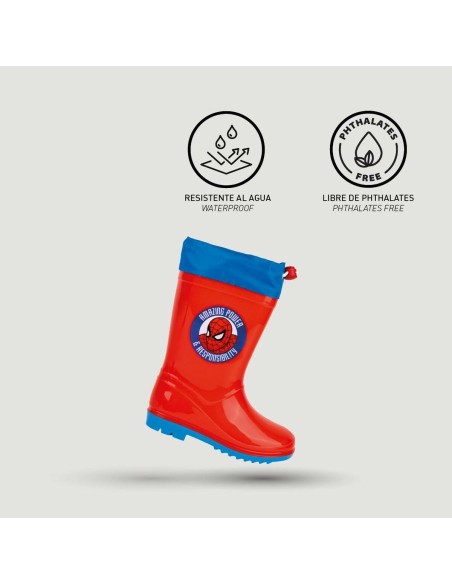 Children's Water Boots Spider-Man Red