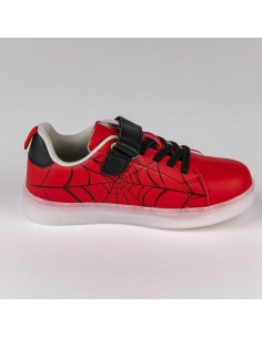 LED Trainers Spider-Man Velcro Red 2