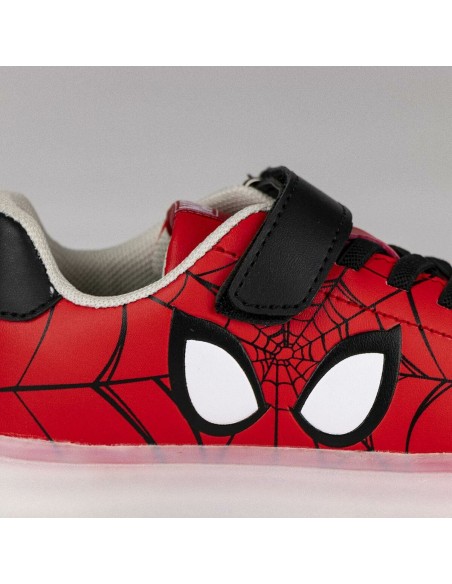 LED Trainers Spider-Man Velcro Red