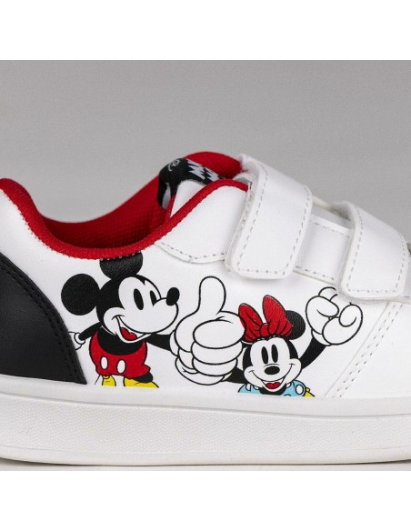 Sports Shoes for Kids Mickey Mouse Velcro White