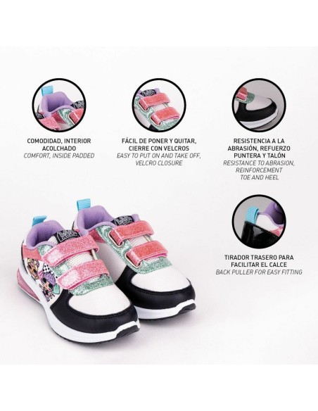 LED Trainers LOL Surprise! Velcro Black