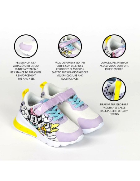 LED Trainers Minnie Mouse Lilac