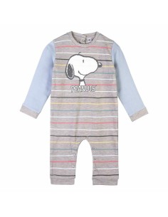 Baby's Long-sleeved Romper Suit Snoopy Yellow Grey