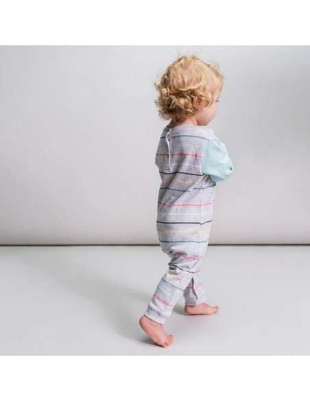 Baby's Long-sleeved Romper Suit Snoopy Yellow Grey