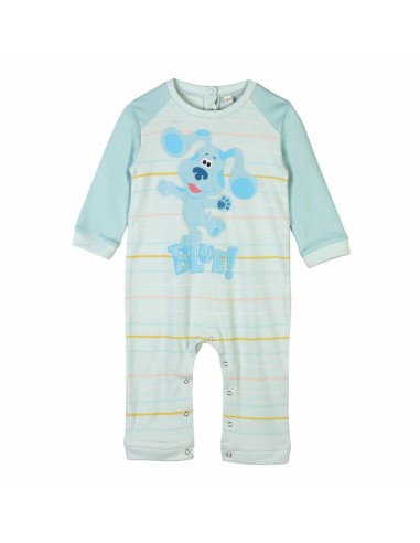 Baby's Long-sleeved Romper Suit Blue Blue