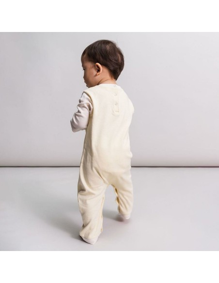 Baby's Long-sleeved Romper Suit Looney Tunes Grey Yellow