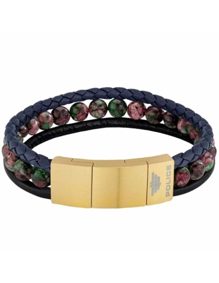 Men's Bracelet Police PJ26552BLK.02 Stainless steel 45 cm 21,5 cm