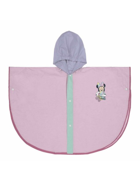 Waterproof Poncho with Hood Minnie Mouse Lilac