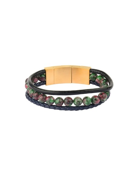 Men's Bracelet Police PJ26552BLK.02 Stainless steel 45 cm 21,5 cm