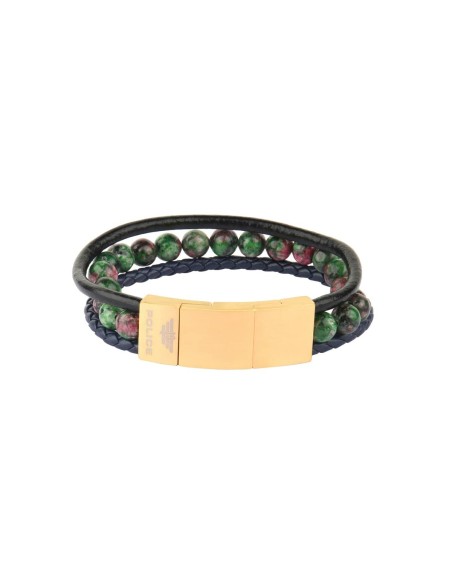 Men's Bracelet Police PJ26552BLK.02 Stainless steel 45 cm 21,5 cm
