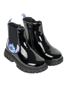 Kids Casual Boots Stitch Black 2