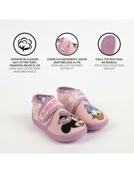 House Slippers Minnie Mouse Pink