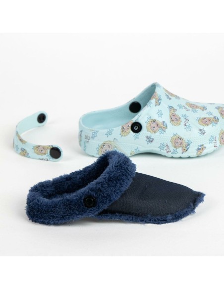 House Slippers Frozen Light Blue