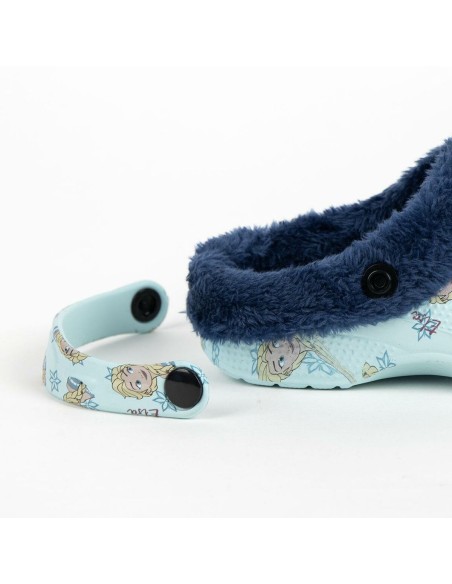 House Slippers Frozen Light Blue