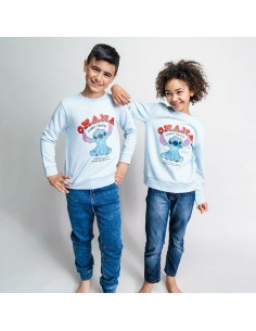 Unisex Sweatshirt without Hood Stitch Light Blue 2