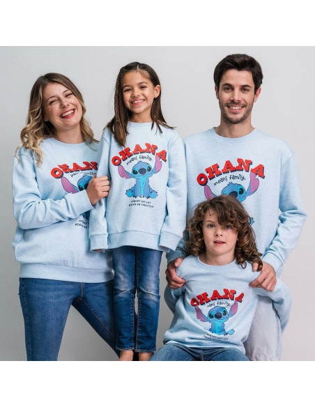 Unisex Sweatshirt without Hood Stitch Light Blue