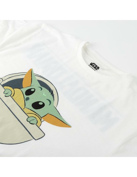 Child's Short Sleeve T-Shirt The Mandalorian White