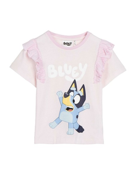 Child's Short Sleeve T-Shirt Bluey Light Pink
