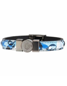 Men's Bracelet Police PJ25556BLU.03-L Leather 21 cm
