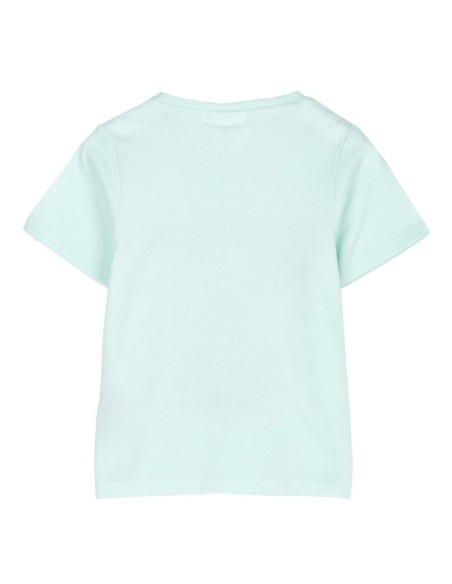 Child's Short Sleeve T-Shirt Stitch Turquoise