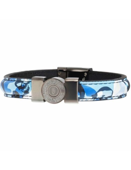 Men's Bracelet Police PJ25556BLU.03-S Leather